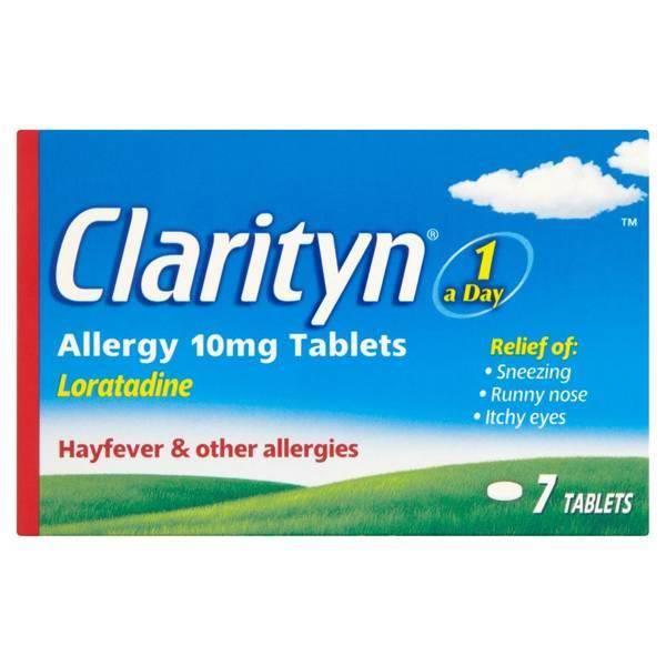 Clarityn Allergy Tabletki na Katar Sienny i Inne Alergie 10mg 7 Tabletek