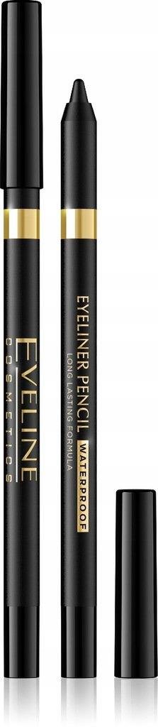 Eveline Eyeliner Pencil Waterproof Wodoodporna Konturówka do Oczu Czarna 1 Sztuka