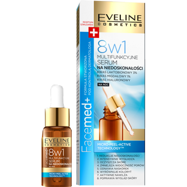 Eveline Facemed+ Multifunkcyjne Serum na Niedoskonałości na Noc 18ml