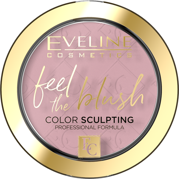 Eveline Feel  Blush Róż Policzki Modelowanie Twarzy Trwały Makijaż  Nr 01 Peony 1 Sztuka