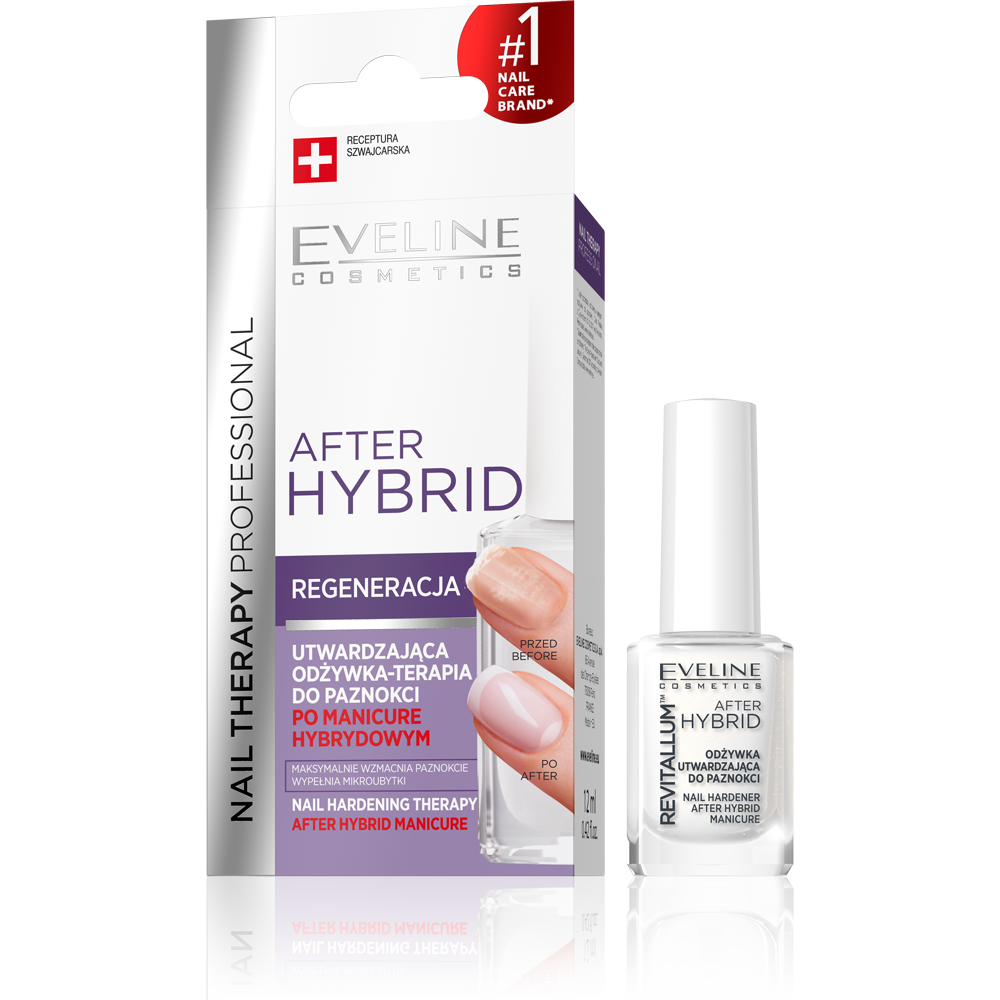 Eveline Nail Therapy After Hybrid Revitalum Odżywka Utwardzająca do Paznokci 12ml