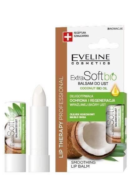 Eveline Professional Therapy Extra Soft Bio Ochronny i Odżywczy Balsam do Ust z Kokosem 4g