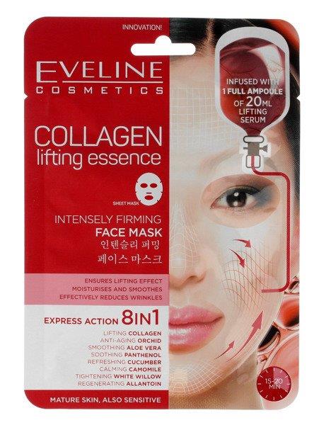 Eveline Sheet Mask Collagen Maska na Tkaninie Napinająca 1 sztuka