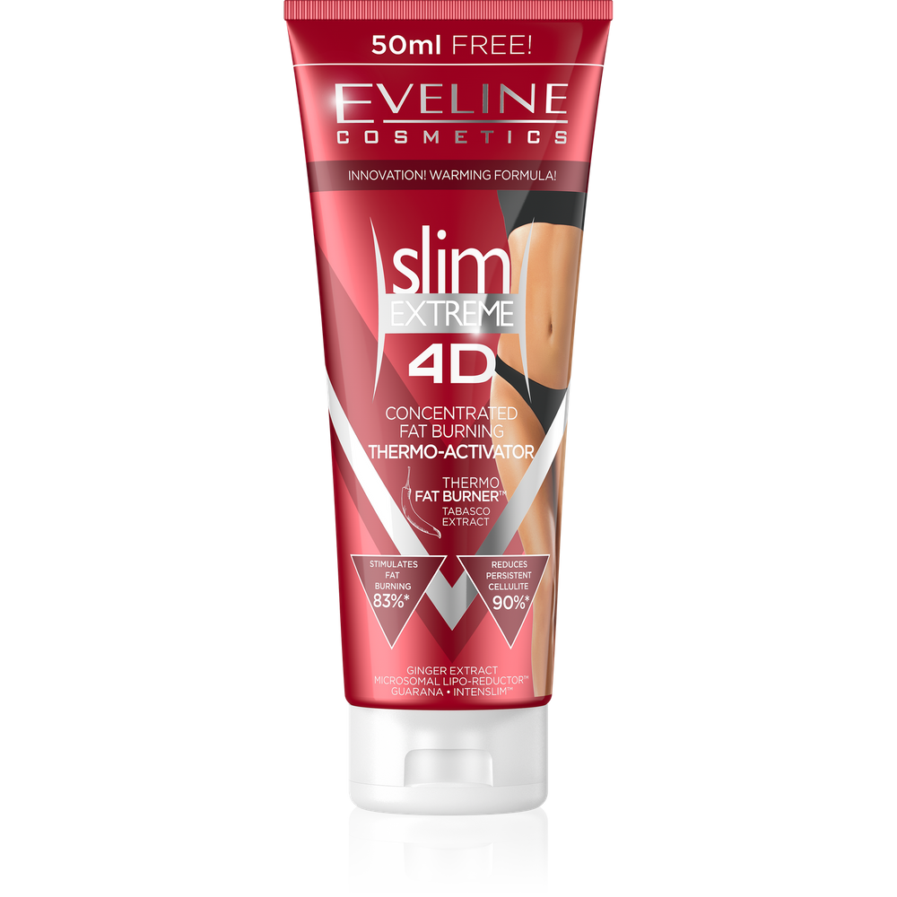 Eveline Slim Extreme 4D Antycelluit Termoaktywne Serum Wyszczuplające 250ml