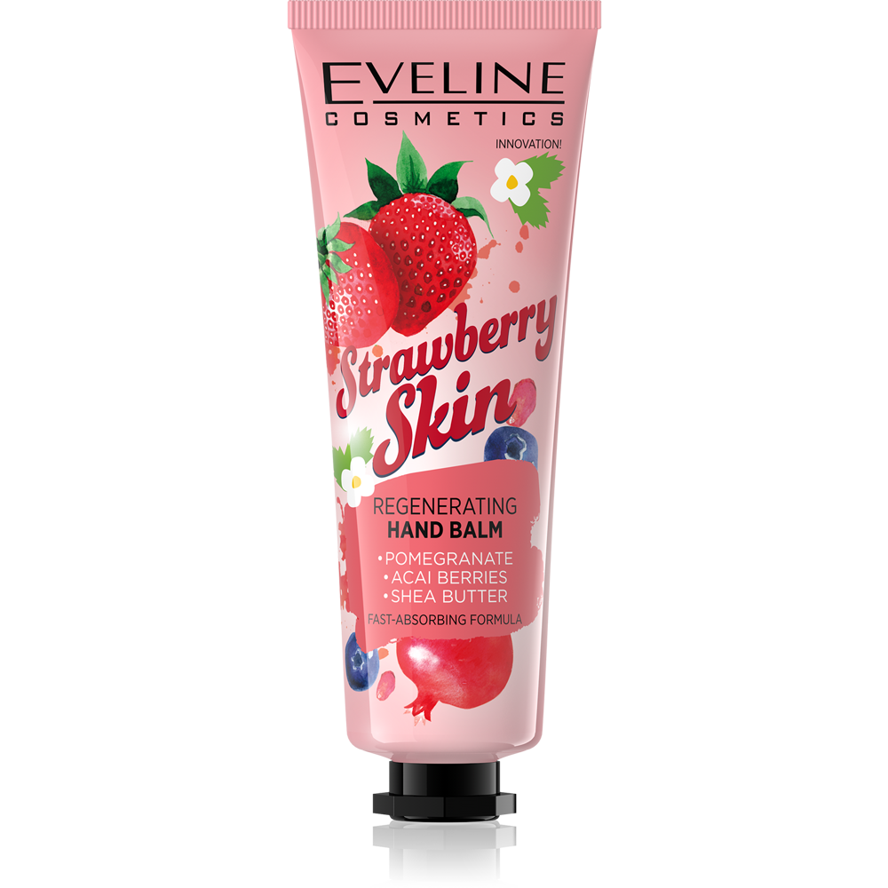 Eveline Sweet Hand Strawberry Nawilżający Krem do Rąk z Masłem Shea 50ml