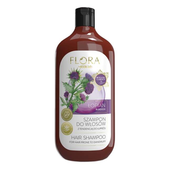 Flora by EcosLab Łopian Szampon do Włosów z Tendencją do Łupieżu 500ml