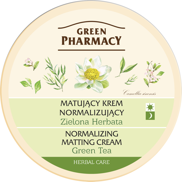 Green Pharmacy Matujący Krem Normalizujący Zielona Herbata 150ml