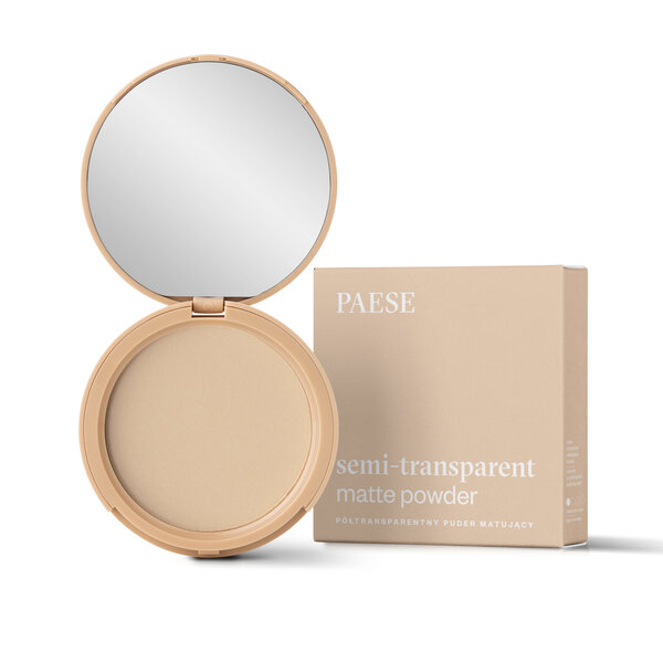 Paese Semi-Transparent Półtransparentny Puder Matujący dla Skóry Tłustej Mieszanej i Normalne Nr 1A Warm Beige 9g