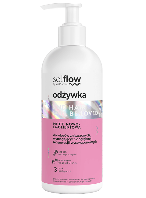 So!Flow by Vis Plantis Odżywka Proteinowo-Emolientowa do Włosów Zniszczonych 300ml