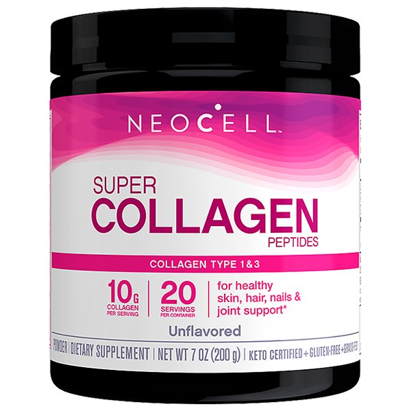 Super Collagen Peptides Type 1 & 3, Unflavored - 200g